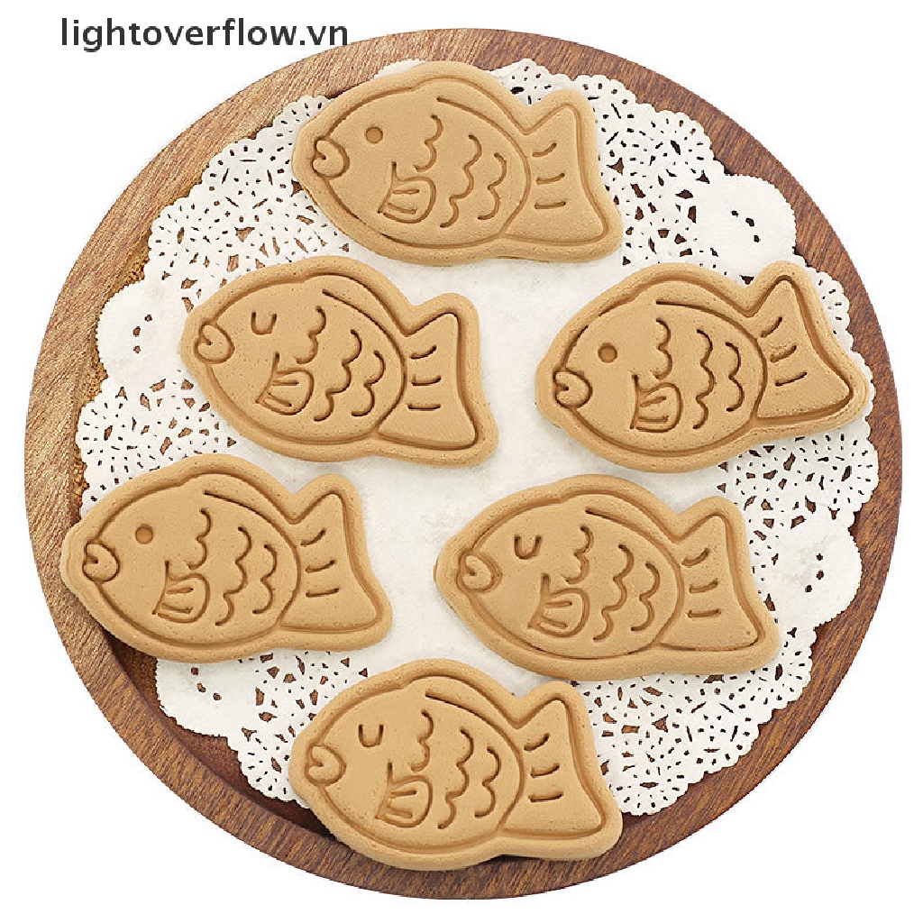 Khuôn Nhấn Cắt Bánh Quy Hình Cá Nhỏ 3d