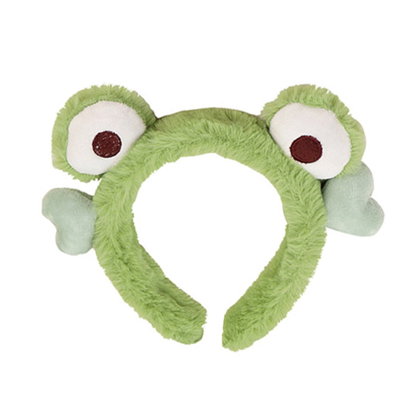 Băng Đô Cài Tóc Hình Mắt Ếch Bằng Lông Nhung Dễ Thương Xinh Xắn