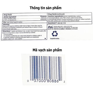 Kem đánh răng Crest 3D White Pro Advanced Whitening 147g