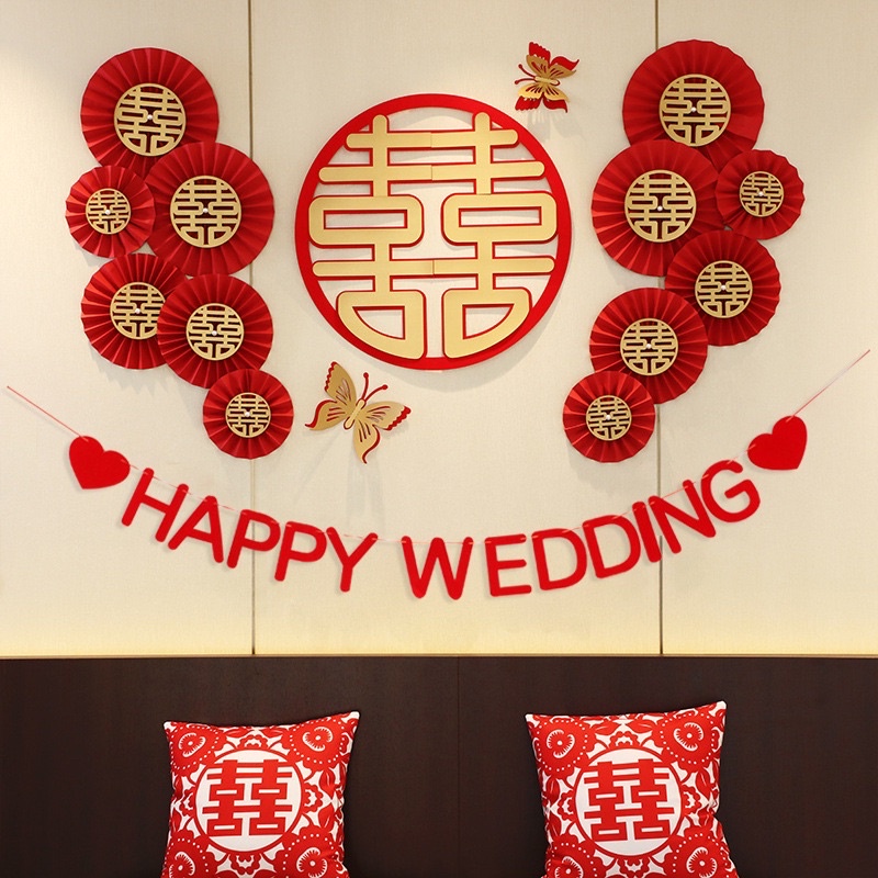 SET 6 QUẠT TRANG TRÍ LỄ CƯỚI