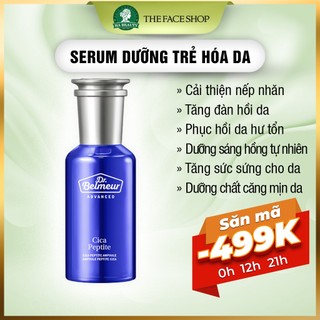Serum dưỡng trẻ hóa da làm sáng hồng da kể cả cho da mụn da nhạy cảm The Face Shop Dr Belmeur Cica Peptite Ampoule 45ml