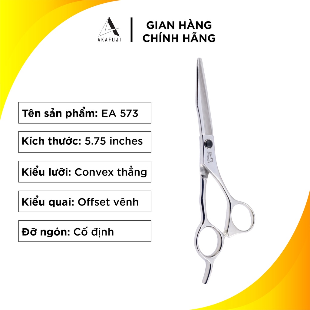 Kéo Cắt Tóc AKAFUJI EA 573 SIZE 5.75 inches Thép Nhật Cao Cấp [HÀNG CHÍNH HÃNG] Bảo Hành 12 Tháng