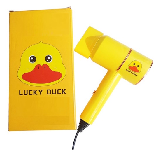 Máy Sấy Tóc Mini Con Vịt Vàng Siêu Xinh Tặng Kèm Đầu Sấy 2 Chức Năng Gió Đa chức năng làm khô tóc nhanh chóng là thiết