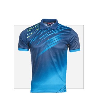 Áo thun polo unisex thể thao màu xanh / đen 2023