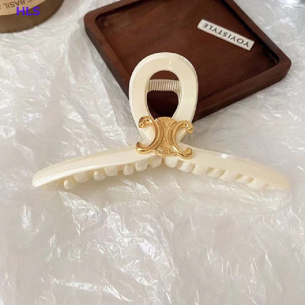 [HLS] Kẹp Tóc Xoăn Hình Cá Mập Lớn Phong Cách retro Thanh Lịch Cho Nữ