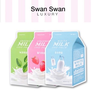 Mặt nạ giấy cấp ẩm apieu white milk one pack