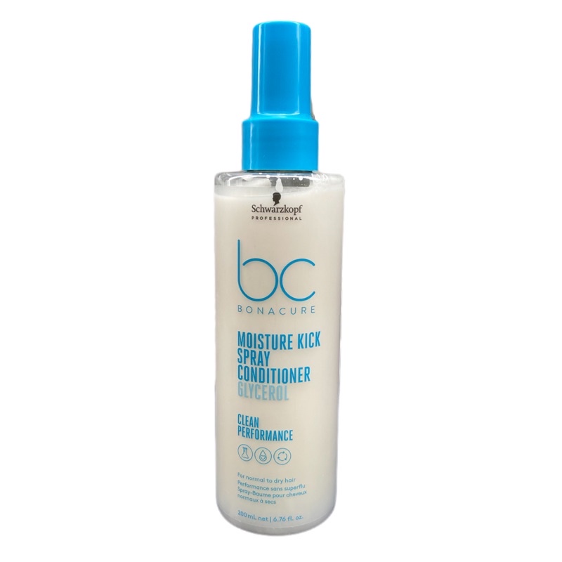 Xịt dưỡng tóc Schwarzkopf BC Bonacure Hyaluronic Moisture Kick Spray Conditioner 200ml ( New 2022 )