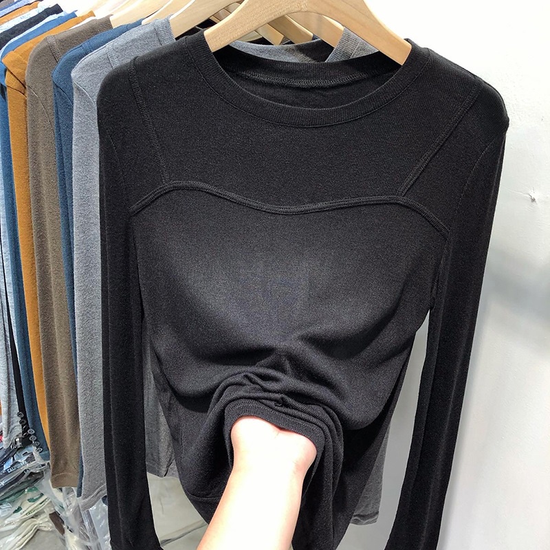 NRVP Áo Thun Nữ Dài Tay Dáng Rộng In Hình Phong Cách Hàn Quốc Kiểu Mới