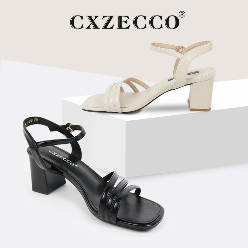 Dép sandal cao gót 6 cm nữ mã DE07