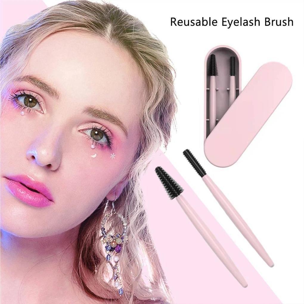 Bộ Cọ Trang Điểm Lông Mày Lông Mi Làm Đẹp Tái Sử Dụng Được Cho Bạn Nữ