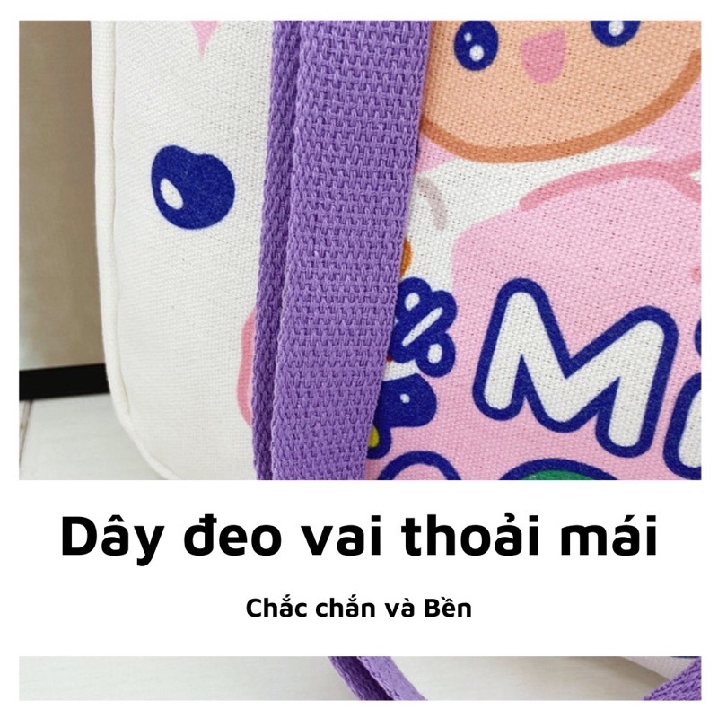 TÚI CANVAS HOẠ TIẾT ĐÁNG YÊU