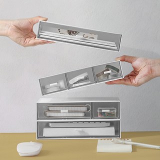 Tủ hộc kéo trong suốt để bàn hộp đựng đồ lưu trữ cho bàn làm việc