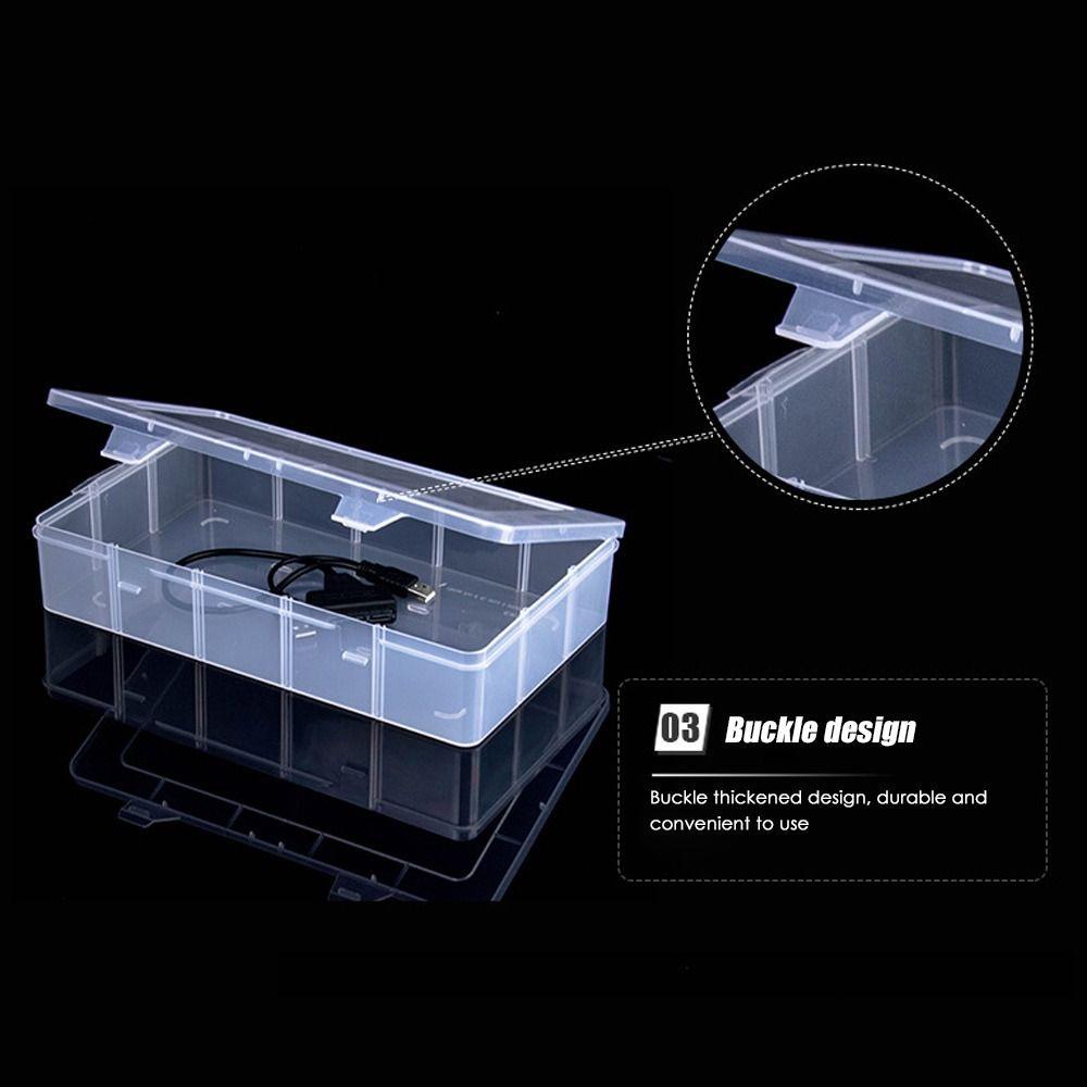 Hộp Nhựa Trong Suốt Hình Vuông Đựng Đồ Dùng Tiện Lợi Ốp