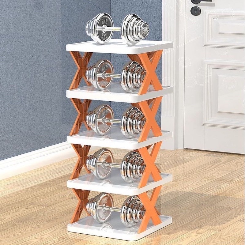 KỆ GIÀY DÉP 5 TẦNG CHỮ X ĐA NĂNG GỌN GÀNG SANG TRONG TIỆN LỢI