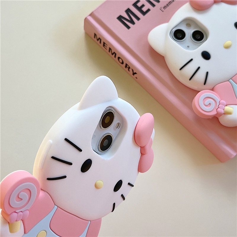 SANRIO Dễ Thương Ốp Điện Thoại silicone Mềm In Hình hello kitty Cho iphone 15 14 13 12 11 pro max xs xr x xsmax