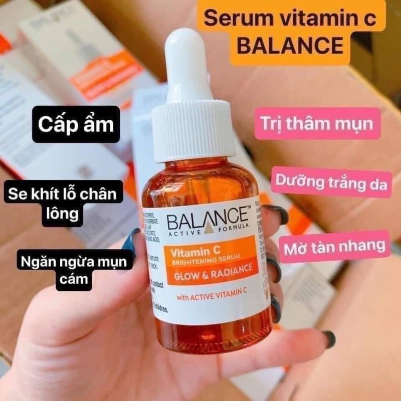 Serum Trắng Da Mờ Thâm Balance Active Formula Vitamin C Brightening 30ml