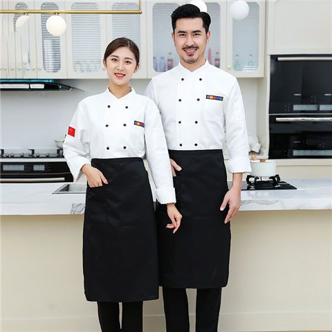 Áo Đầu Bếp Dài Tay Dày Dặn Thoáng Khí Cực Kỳ Dành Cho Nam Và Nữ