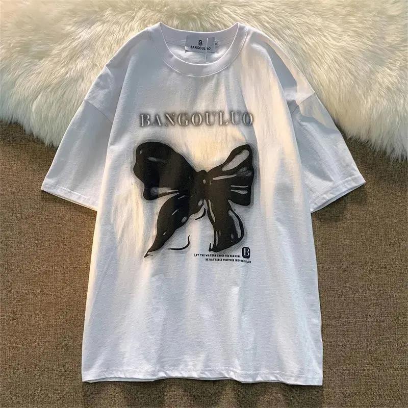NRVP Áo Thun Unisex Mùa Hè Dáng Suông Tay Cộc Phong Cách Hàn Quốc Cho Nam Nữ
