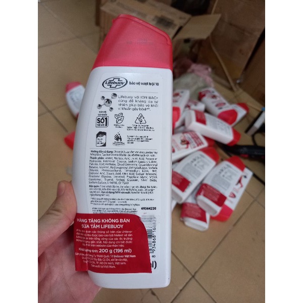 SỮA TẮM LIFEBOUY Sữa Dưỡng Ẩm  200g/kháng khuẩn ion 200g/cát tường 200g