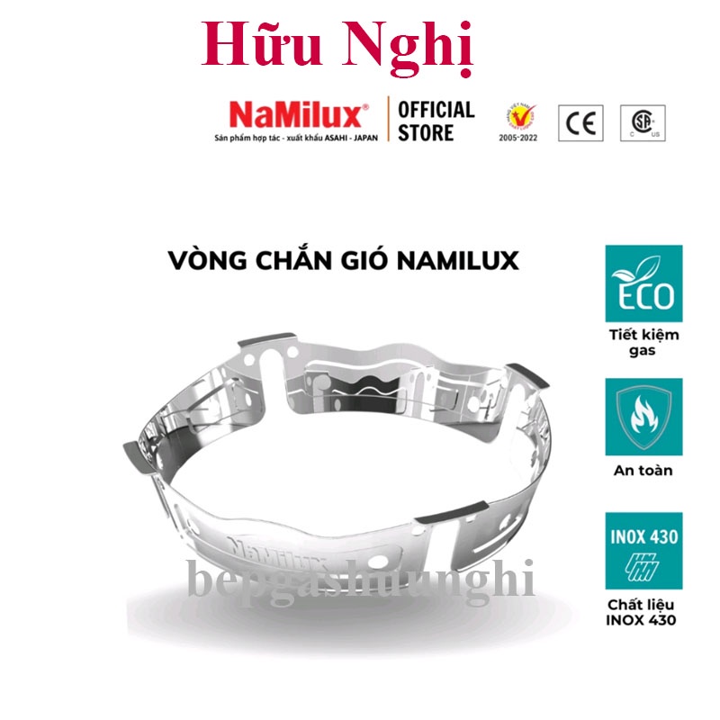 Chắn gió bếp ga mini Namilux, tiết kiệm gas, hàng chính hãng