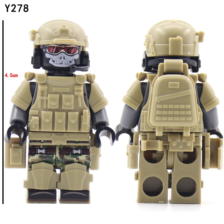 Đồ chơi trẻ em Lắp Ráp Mô Hình Quân Đội Mini Cho Bé Trai