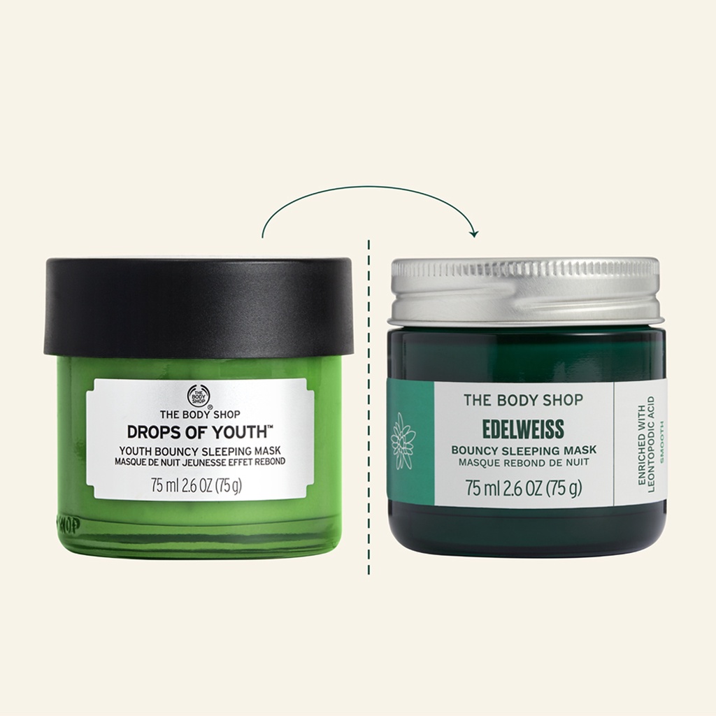 Mặt nạ ngủ The Body Shop Edelweiss Bouncy Sleeping Mask 75ML