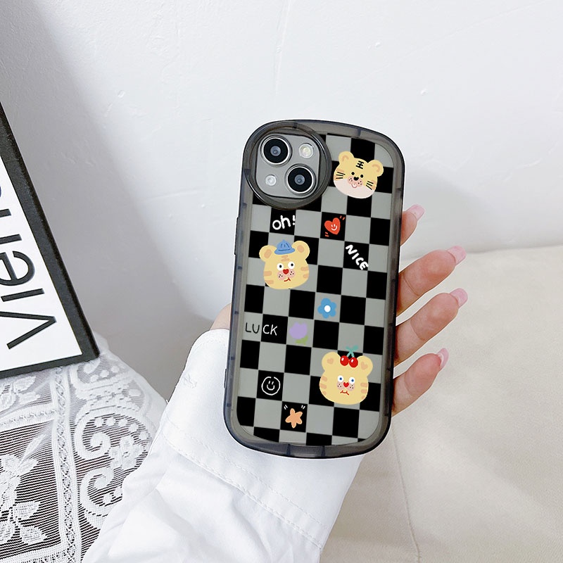 Ốp Điện Thoại TPU Dẻo Họa Tiết Chú Hổ Thời Trang Cho iPhone 14 13 12 11 Pro Promax 6 6S 7 8 Plus X XR XSMax