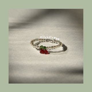 Nhẫn hạt cườm bé bé xinh xinh cute phô mai que