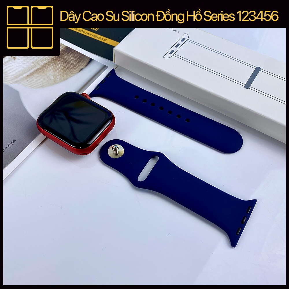 Dây đồng hồ cao su silicone dây đeo đồng hồ series 1/2/3/4/5/6/7 Size 38/40/41/42/44/45mm 88Mobile