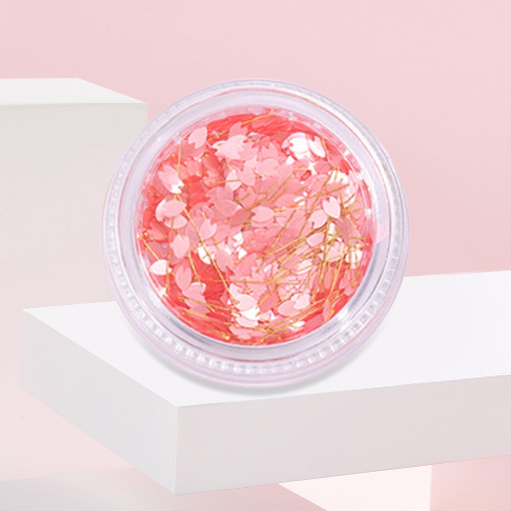 1 Hộp Sequin Siêu Mỏng Lấp Lánh Trang Trí Móng Tay Cho Salon