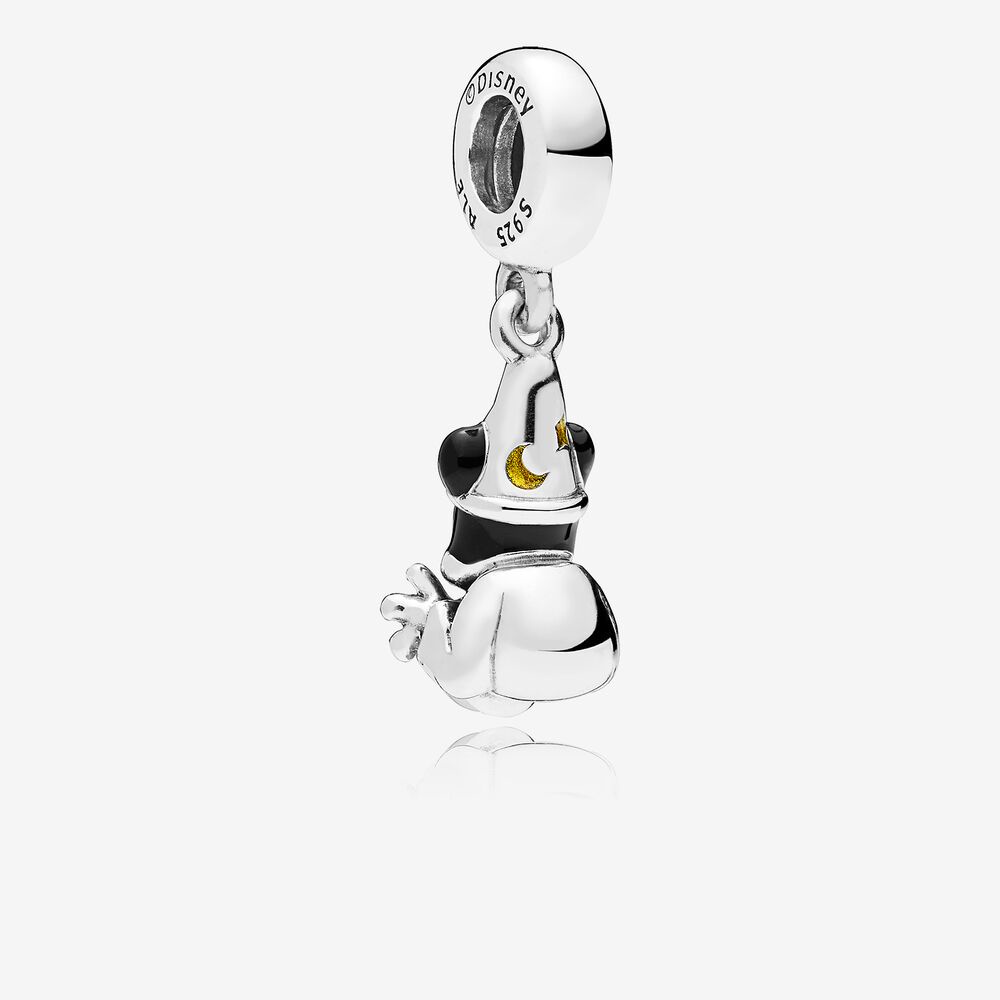 DISNEY Mặt Dây Chuyền Mạ Bạc 925 Hình Chuột Mickey Xinh Xắn