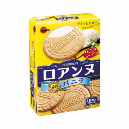 Bánh vị kem vani giòn xốp Bourbon Roanne nội địa Nhật