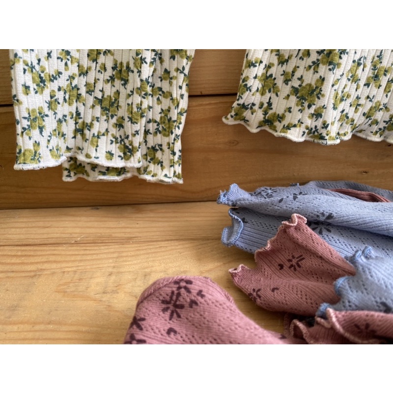 Set 3 bộ dài cotton gân cho bé