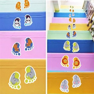Decal hình bàn chân. Dán cầu thang, hành lang, trường mầm non