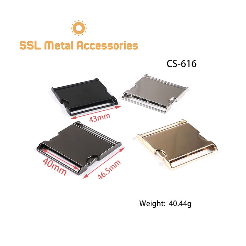 Khóa cài, tháo gỡ kim loại dành cho ngành thời trang, bảo hộ, thắt lưng Alloy Buckle CS-616 40mm (1 cái)