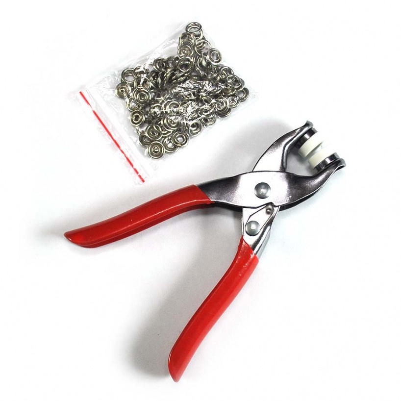Bộ kìm bấm cúc áo, cúc vành, cúc sắt tặng kèm chi tiết cúc áo, dụng cụ bấm khuy so tiện dụng cho mọi nhà Famaha