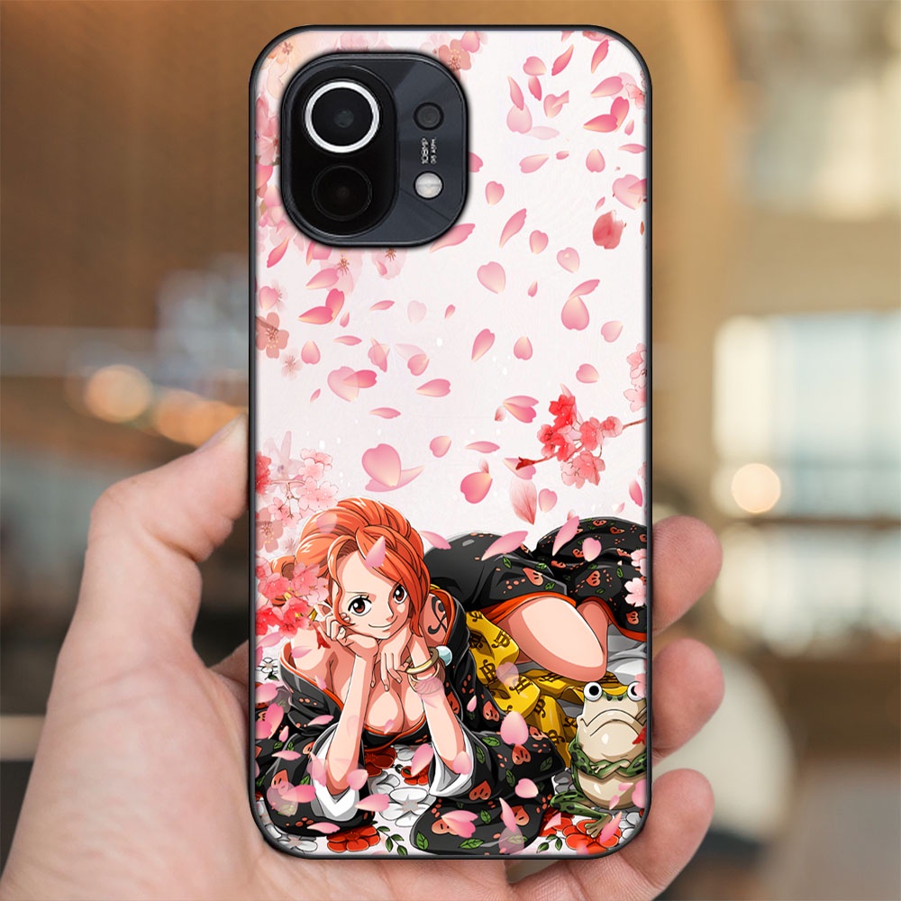 Ốp lưng Xiaomi Mi 11 viền đen in hình Nami One Piece Đảo Hải Tặc