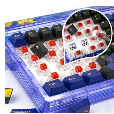 Bàn phím cơ NEWMEN GM980 Starry Gasket Wireless NAT Style switch