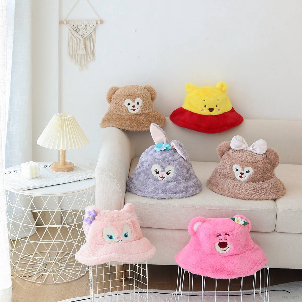 DISNEY Nón Vành Tròn Hình Kuromi Cinnamoroll Melody StellaLou ShellieMay Linabell Lotso BY2 YB2