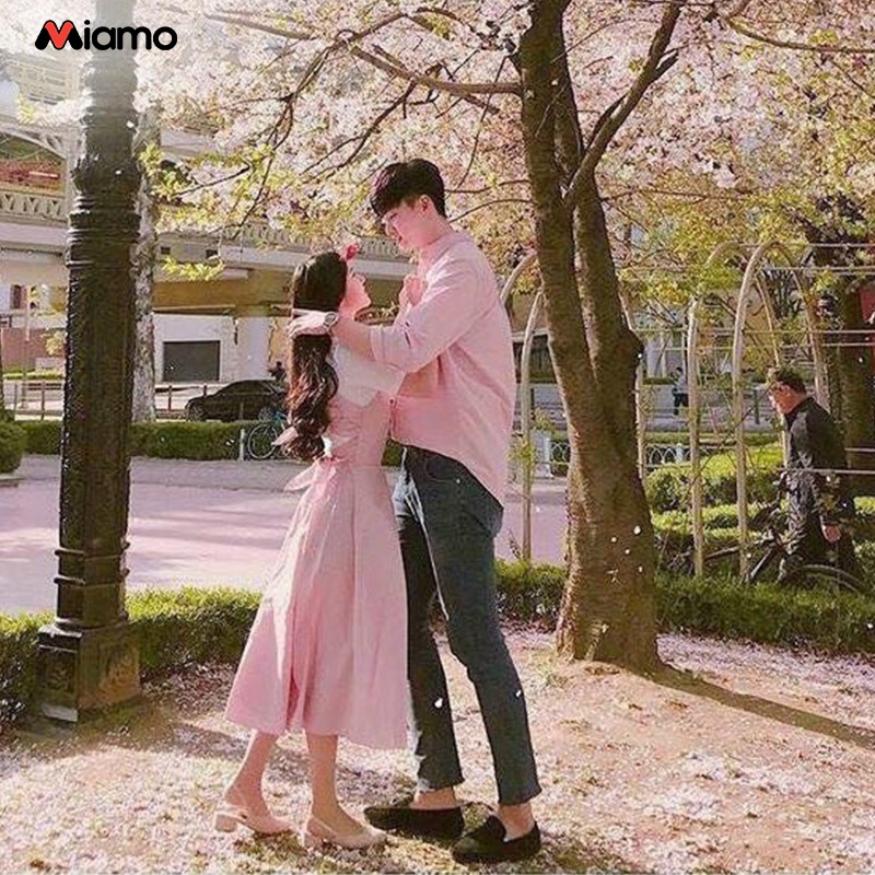 Set đồ đôi couple nam nữ đáng yêu phong cách hàn quốc Miamo MO121 (Kèm ảnh thật)