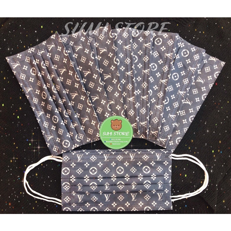 Khẩu trang vip người lớn in hoạ tiết Mashi Maro