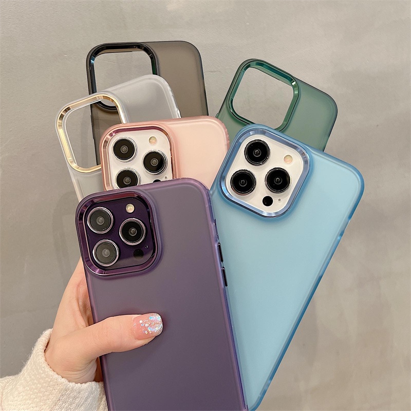 Ốp Điện Thoại iPhone 14 13 12 Pro max 14 plus case ốp lưng điện thoại i phone 14promax Acrylic Trong Suốt Chống Sốc Mạ Viền Sang Trọng Dành Cho iP 11 12 13 14 Pro Max Plus