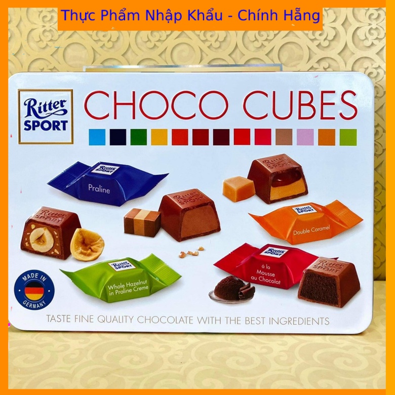 Socola Ritter Sport Chocolate Cubes Selection 192g