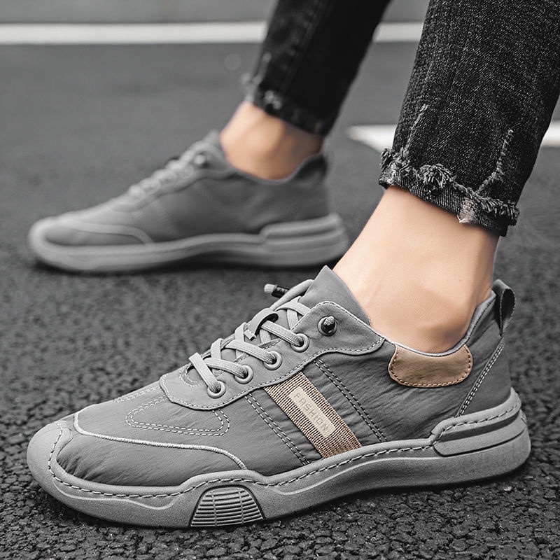 Giày Slip Oncanvas Chống Trượt Chống Thấm Nước Thời Trang Mùa Hè 2022 Mới Phong Cách Bắc Kinh Cổ Điển Cho Nam