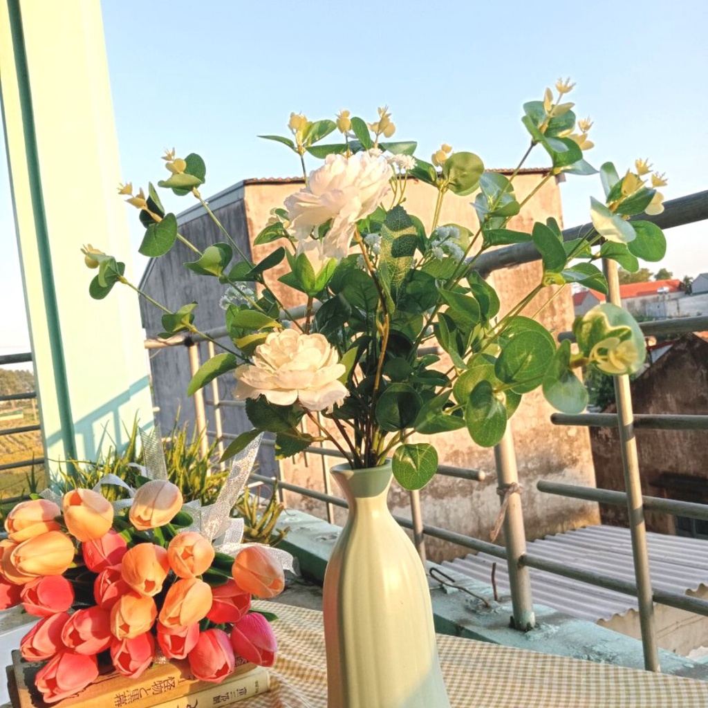 Lọ hoa gốm sứ Bát Tràng nhiều màu dùng cắm hoa, trang trí nhà cửa, văn phòng