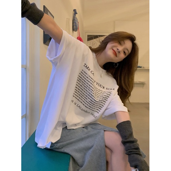 NRVP Áo Thun Unisex Mùa Hè Dáng Suông Tay Cộc Phong Cách Hàn Quốc Cho Nam Nữ