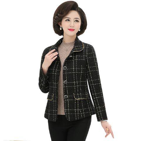 Áo Khoác Vest Có Mũ Trùm Dáng Ngắn Thời Trang Xuân Thu 2020 Cho Nữ Trung Niên