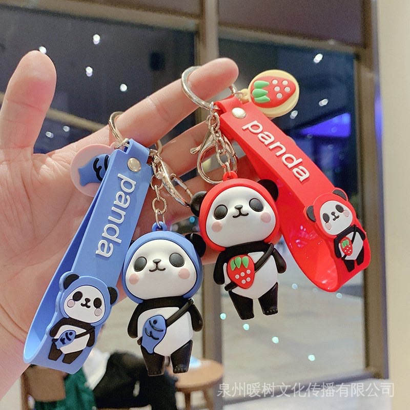 Móc Khóa Silicon Hình Gấu Trúc Dễ Thương