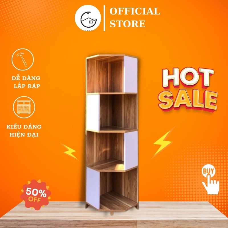 Kệ Góc Tường Ngũ Giác, tiện lợi, kệ đa năng, bền đẹp chất gỗ MDF dày 12mm Quỳnh Anh Shop