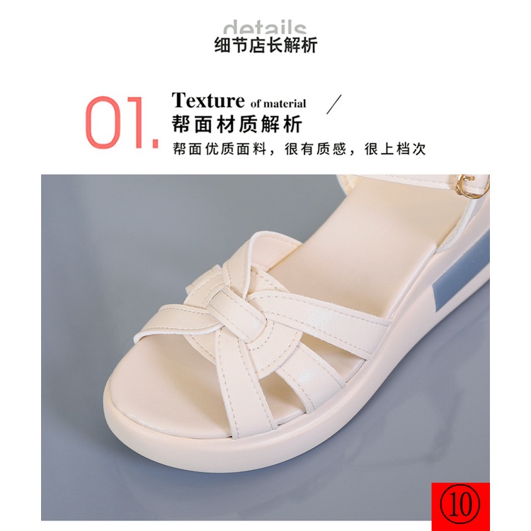 Sandal Cao Gót Đế Xuồng Mẫu Mới 2022 Thời Trang Mùa Hè 4142 Cho Nữ